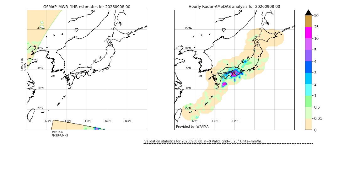GSMaP MWR validation image. 2026/09/08 00