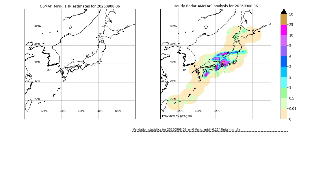 GSMaP MWR validation image. 2026/09/08 06