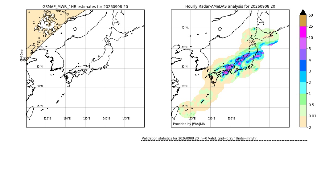 GSMaP MWR validation image. 2026/09/08 20