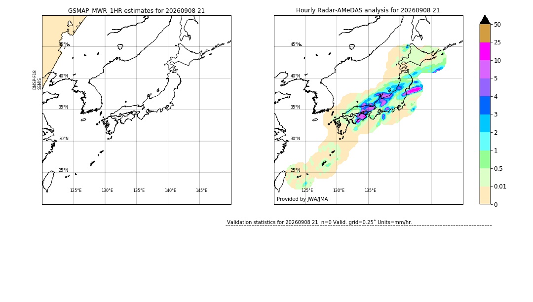 GSMaP MWR validation image. 2026/09/08 21