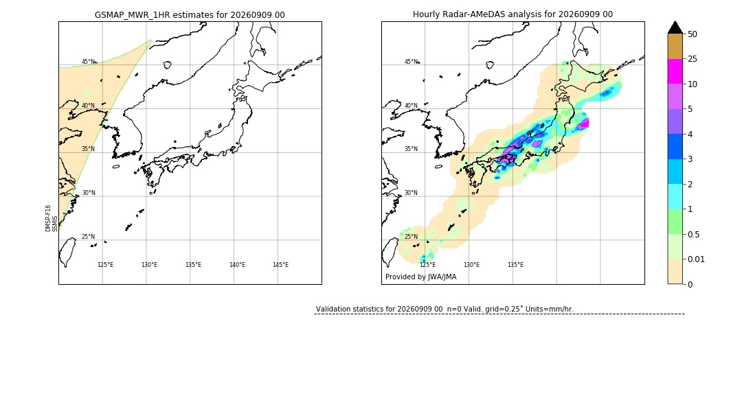 GSMaP MWR validation image. 2026/09/09 00