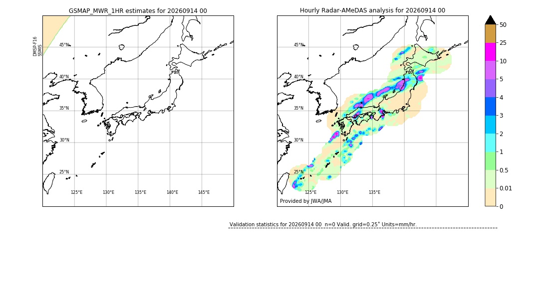 GSMaP MWR validation image. 2026/09/14 00