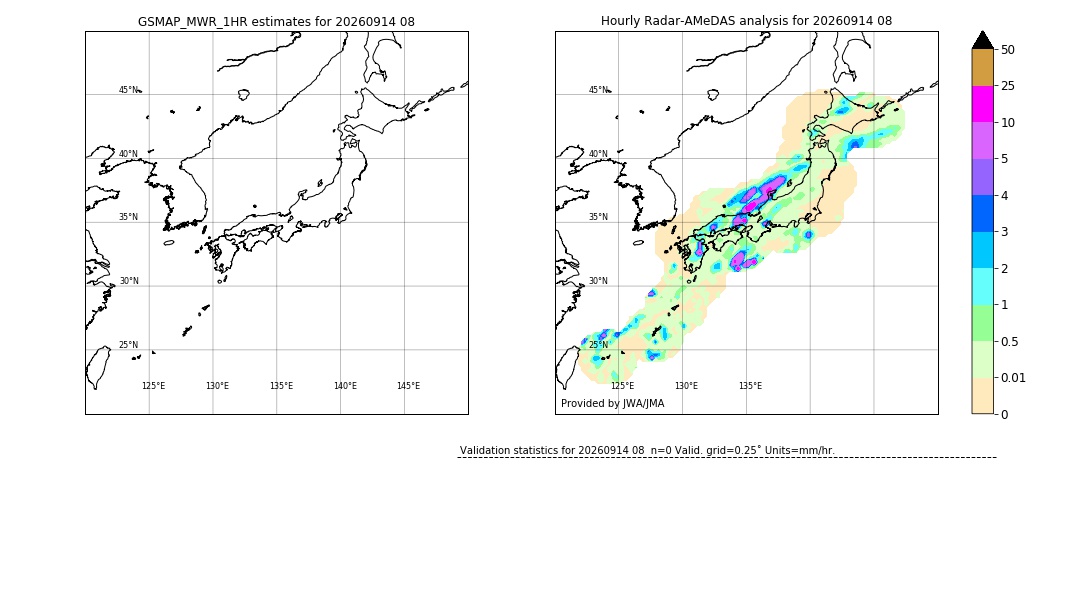 GSMaP MWR validation image. 2026/09/14 08