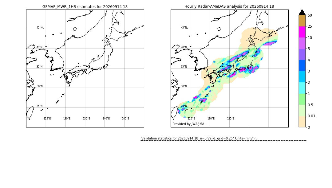 GSMaP MWR validation image. 2026/09/14 18