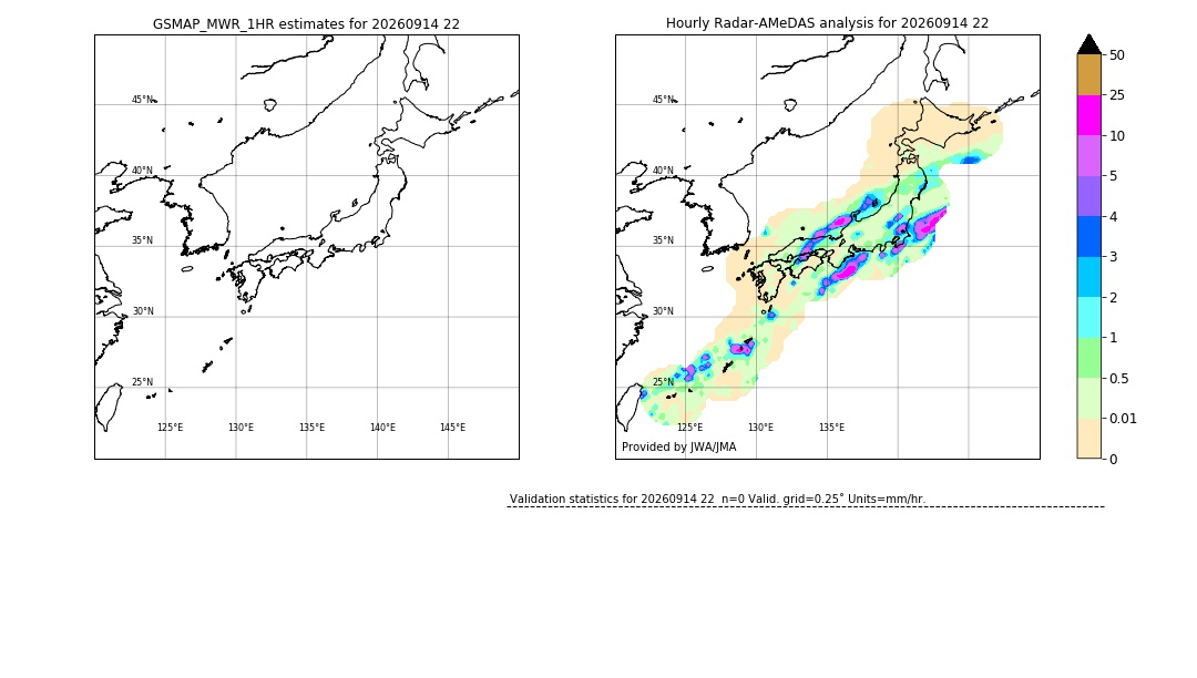 GSMaP MWR validation image. 2026/09/14 22