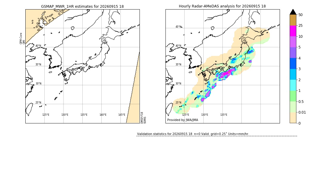 GSMaP MWR validation image. 2026/09/15 18