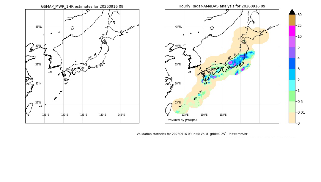 GSMaP MWR validation image. 2026/09/16 09
