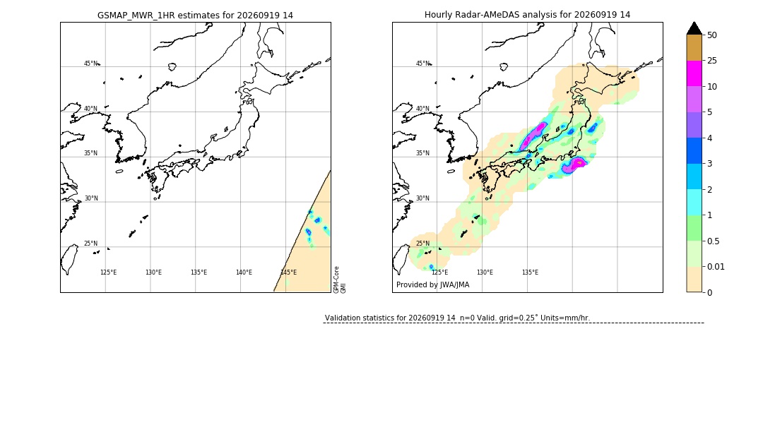GSMaP MWR validation image. 2026/09/19 14