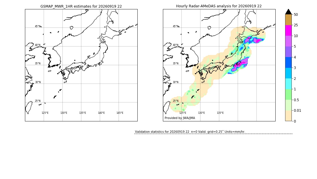 GSMaP MWR validation image. 2026/09/19 22