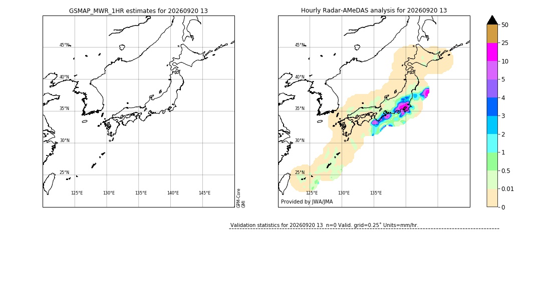 GSMaP MWR validation image. 2026/09/20 13