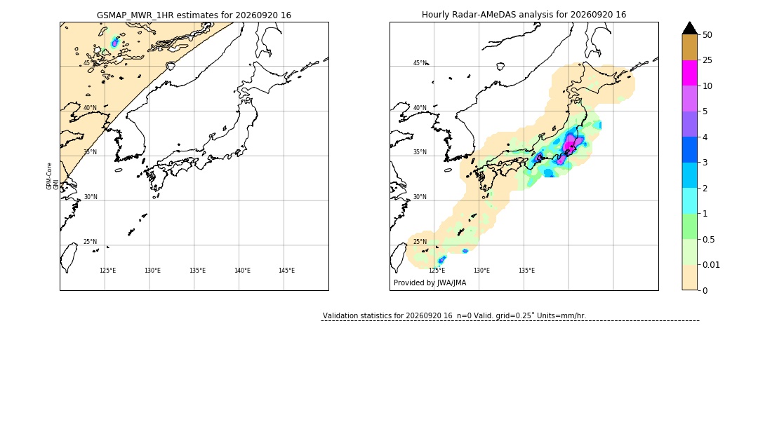 GSMaP MWR validation image. 2026/09/20 16