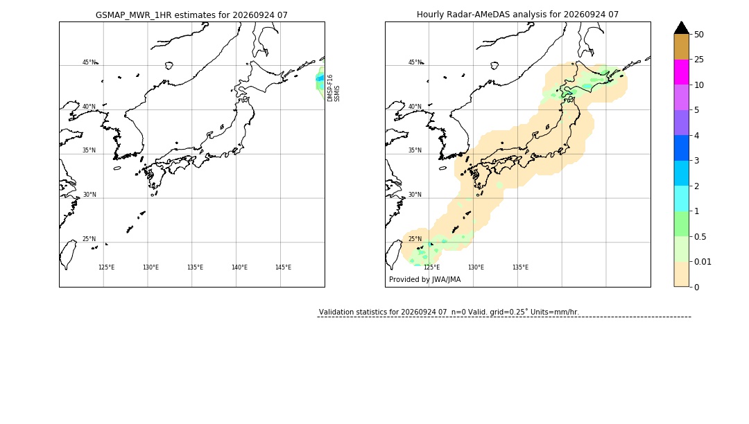 GSMaP MWR validation image. 2026/09/24 07