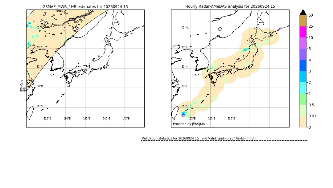 GSMaP MWR validation image. 2026/09/24 15