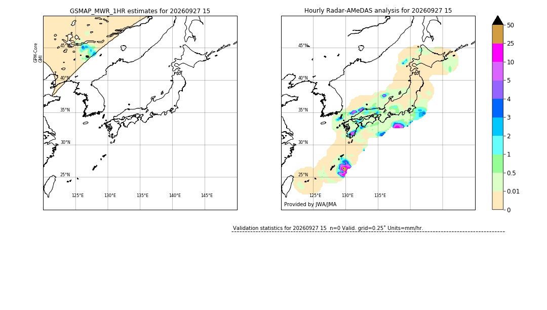 GSMaP MWR validation image. 2026/09/27 15