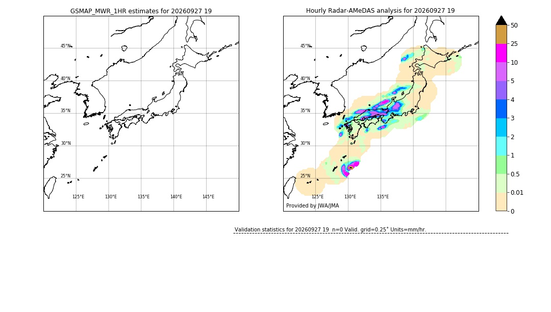 GSMaP MWR validation image. 2026/09/27 19