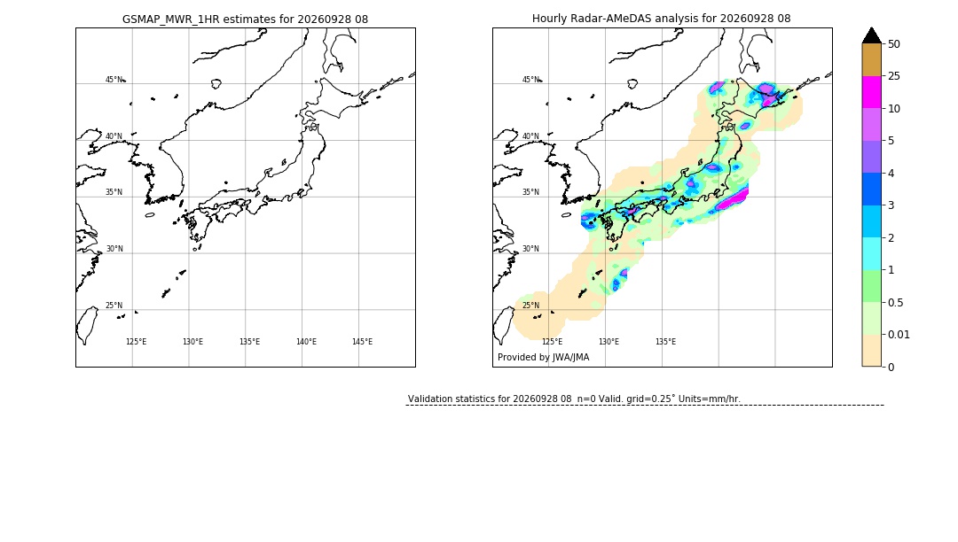 GSMaP MWR validation image. 2026/09/28 08