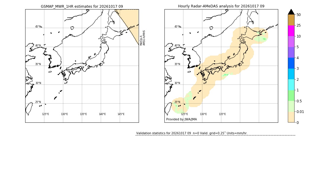 GSMaP MWR validation image. 2026/10/17 09